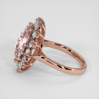 7.81 Ct. Peach Sapphire Ring, 14K Rose Gold 4
