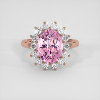 5.24 Ct. Pink Sapphire Ring, 14K Rose Gold 1