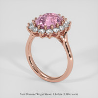 5.24 Ct. Pink Sapphire Ring, 14K Rose Gold 2