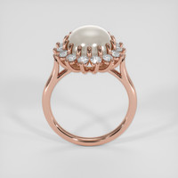 6.00 Ct. Grey Sapphire Ring, 14K Rose Gold 3