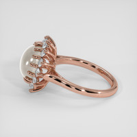 6.00 Ct. Grey Sapphire Ring, 14K Rose Gold 4