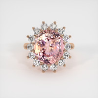 9.97 Ct. Sapphire Ring, 14K Rose Gold 1