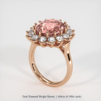 9.97 Ct. Sapphire Ring, 14K Rose Gold 2