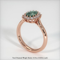 1.19 Ct. Sapphire Ring, 14K Rose Gold 2