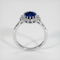 2.04 Ct. Blue Sapphire Ring, 10K White Gold 3