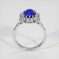 2.99 Ct. Blue Sapphire Ring, 14K White Gold 3