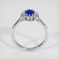 0.85 Ct. Sapphire Ring, 14K White Gold 3