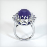 23.63 Ct. Greyish Blue Sapphire Ring, 14K White Gold 3
