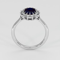 1.49 Ct. Blue Sapphire Ring, 14K White Gold 3