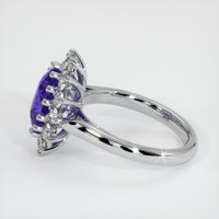 2.90 Ct. Sapphire Ring, 14K White Gold 4