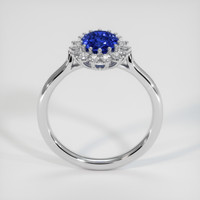 0.88 Ct. Sapphire Ring, 18K White Gold 3