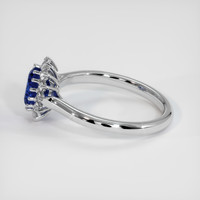 1.24 Ct. Blue Sapphire Ring, 18K White Gold 4