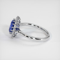 2.18 Ct. Sapphire Ring, 18K White Gold 4
