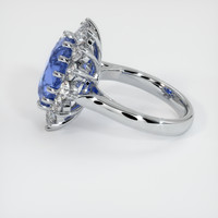 6.83 Ct. Sapphire Ring, 18K White Gold 4