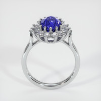 3.30 Ct. Blue Sapphire Ring, 18K White Gold 3