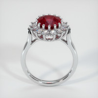 4.04 Ct. Ruby Ring, 18K White Gold 3