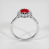 1.24 Ct. Ruby Ring, 18K White Gold 3