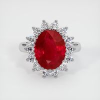 Ruby Ring 5.03 Ct., 18K White Gold Preview
