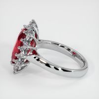 5.03 Ct. Ruby Ring, 18K White Gold 4