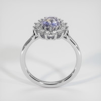 2.44 Ct. Bi Color Sapphire Ring, 18K White Gold 3