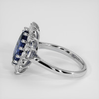 4.71 Ct. Blue Sapphire Ring, 18K White Gold 4