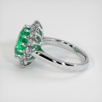 4.85 Ct. Emerald Ring, 18K White Gold 4