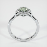 0.81 Ct. Sapphire Ring, 18K White Gold 3