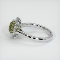 2.92 Ct. Sapphire Ring, 18K White Gold 4