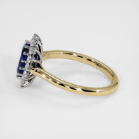 2.80 Ct. Blue Sapphire Ring, 14K White & Yellow 4