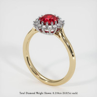 Ruby Ring 1.54 Ct. 14K White Yellow Preview