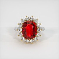 Ruby Ring 5.02 Ct. 14K White Yellow Preview