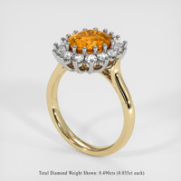 2.90 Ct. Sapphire Ring, 14K White & Yellow 2