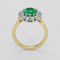 1.68 Ct. Emerald Ring, 18K White & Yellow 3