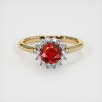Ruby Ring 1.18 Ct. 18K White Yellow Preview
