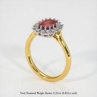 Ruby Ring 1.50 Ct., 18K White Yellow Preview