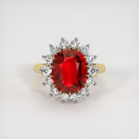 Ruby Ring 5.02 Ct. 18K White Yellow Preview