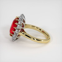 Ruby Ring 5.02 Ct. 18K White Yellow Preview