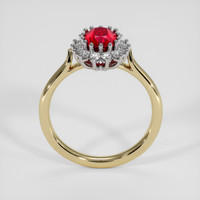 1.38 Ct. Ruby Ring, 18K White & Yellow 3
