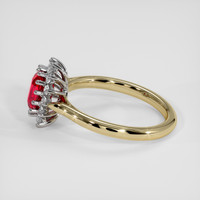 1.38 Ct. Ruby Ring, 18K White & Yellow 4