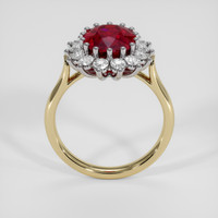 3.41 Ct. Ruby Ring, 18K White & Yellow 3