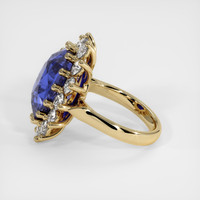 9.28 Ct. Blue Sapphire Ring, 10K Yellow Gold 4