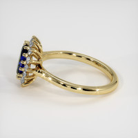 2.79 Ct. Blue Sapphire Ring, 10K Yellow Gold 4