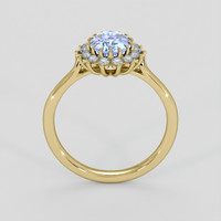 1.31 Ct. Blue Sapphire Ring, 10K Yellow Gold 3