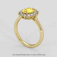 1.79 Ct. Yellow Sapphire Ring, 10K Yellow Gold 2