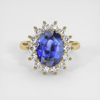 6.13 Ct. Sapphire Ring, 14K Yellow Gold 1