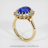 5.85 Ct. Sapphire Ring, 14K Yellow Gold 2