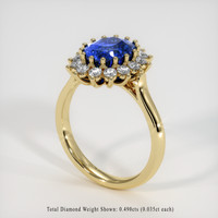 3.49 Ct. Sapphire Ring, 14K Yellow Gold 2