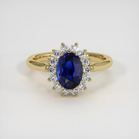 1.60 Ct. Sapphire Ring, 14K Yellow Gold 1