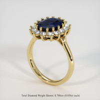 3.98 Ct. Sapphire Ring, 14K Yellow Gold 2