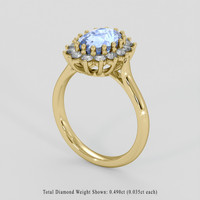 2.63 Ct. Blue Sapphire Ring, 14K Yellow Gold 2
